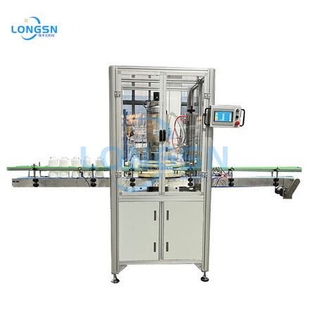 محرك محرك زجاجة البلاستيك قطع العنق وتسرب الاختبار