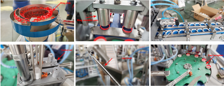 آلة تجميع حلقة CAP