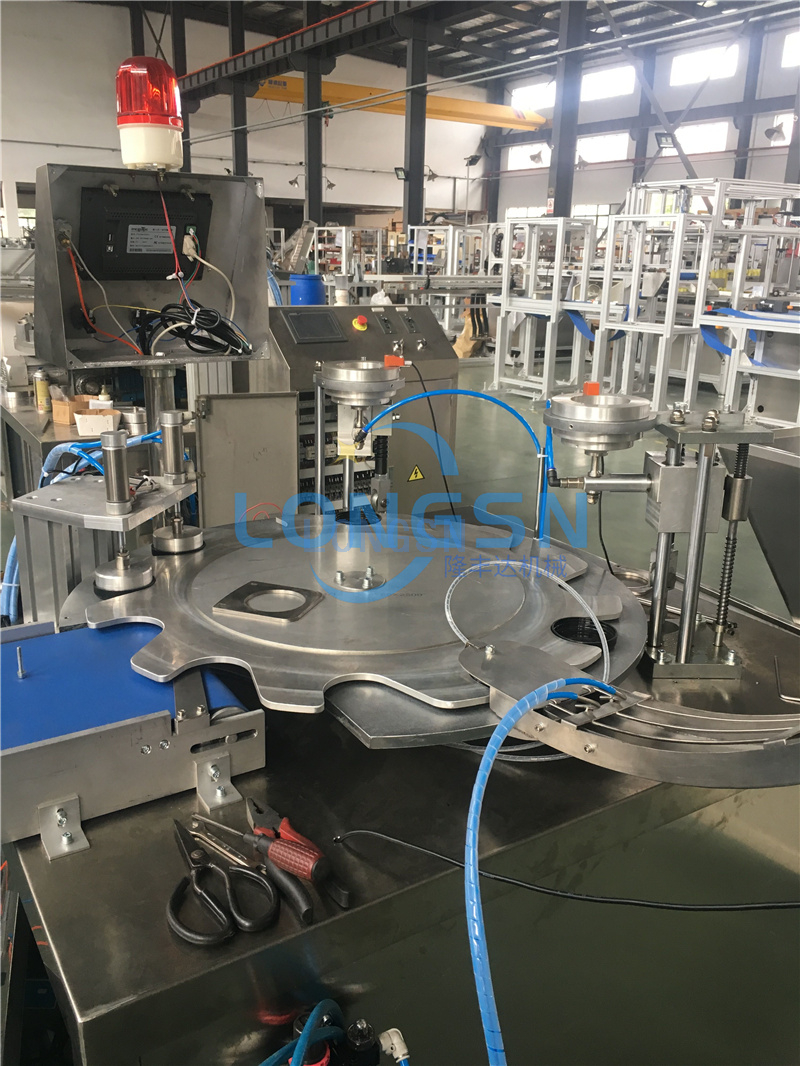 Cap Bottle Cap Wad Lid Liner Inserting Machine